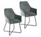 Josie Lot De 2 Chaises De Salle A Manger Gris 58 x 59 x 88 Cm