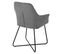 Josie Lot De 2 Chaises De Salle A Manger Gris 58 x 59 x 88 Cm