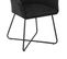 Josie Lot De 2 Chaises De Salle A Manger Noir 58 x 59 x 88 Cm