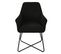 Josie Lot De 2 Chaises De Salle A Manger Noir 58 x 59 x 88 Cm