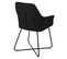 Josie Lot De 2 Chaises De Salle A Manger Noir 58 x 59 x 88 Cm