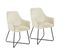 Josie Lot De 2 Chaises De Salle A Manger Beige 58 x 59 x 88 Cm