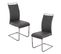 Lot De 2 Chaises De Salle A Manger Judi En Simili Gris 49 x 43 x 99 Cm