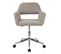 Chaise De Bureau Jill En Velours Gris