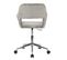 Chaise De Bureau Jill En Velours Gris