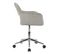 Chaise De Bureau Jill En Velours Gris