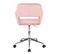 Chaise De Bureau Jill En Velours Rose