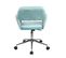 Chaise De Bureau Jill En Velours Bleu Clair