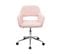 Chaise De Bureau Jill En Tissu Rose