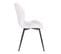 Lot De 2 Chaises De Salle A Manger Jamie Blanc En Simili 48 x 47 x 84 Cm