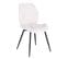 Lot De 2 Chaises De Salle A Manger Jamie Blanc En Simili 48 x 47 x 84 Cm