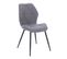 Lot De 2 Chaises De Salle A Manger Jamie Gris En Tissu 48 x 47 x 84 Cm