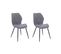 Lot De 2 Chaises De Salle A Manger Jamie Gris En Tissu 48 x 47 x 84 Cm