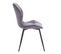 Lot De 2 Chaises De Salle A Manger Jamie Gris En Velours 48 x 47 x 84 Cm