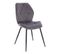 Lot De 2 Chaises De Salle A Manger Jamie Gris En Velours 48 x 47 x 84 Cm