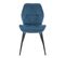 Lot De 2 Chaises De Salle A Manger Jamie Bleu En Velours 48 x 47 x 84 Cm