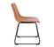 Lot De 2 Chaises De Salle A Manger Harry Cognac En Simili 41 x 46 x 79 Cm