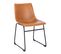 Lot De 2 Chaises De Salle A Manger Harry Cognac En Simili 41 x 46 x 79 Cm