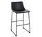 Lot De 2 Tabourets De Bar John Noir En Simili 49 x 50 x 97 Cm