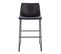 Lot De 2 Tabourets De Bar John Noir En Simili 49 x 50 x 97 Cm