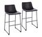 Lot De 2 Tabourets De Bar John Noir En Simili 49 x 50 x 97 Cm