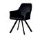 Lot De 2 Chaises De Salle A Manger Mason Noir En Velours 58 x 60 x 85 Cm