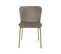 Lot De 2 Chaises De Salle A Manger Taupe En Velours 50 x 50 x 81 cm