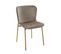 Lot De 2 Chaises De Salle A Manger Taupe En Velours 50 x 50 x 81 cm