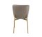 Lot De 2 Chaises De Salle A Manger Taupe En Velours 50 x 50 x 81 cm