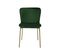 Lot De 2 Chaises De Salle A Manger Vert En Velours 50 x 50 x 81 cm