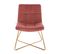 Fauteuil Lounge En Velours 64x58x82 Cm