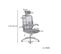 Fauteuil De Bureau Sam Avec Fonction De Bascule Noir En Plastique (60 X 113-122 X 55 Cm)