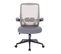 Fauteuil De Bureau Tom Avec Fonction De Bascule Gris En Plastique (62 X 96-105 X 62 Cm)