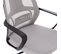 Lot De 2 Chaises Visiteurs En Polyester Gris 60 x 53 x 100 Cm