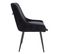 Lot De 2 Fauteuil De Table Isabelle Noir En Métal (50 X 55 X 81 Cm)