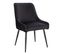 Lot De 2 Fauteuil De Table Isabelle Noir En Métal (50 X 55 X 81 Cm)