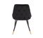 Lot De 2 Fauteuil De Table Alice Noir En Métal (50 X 55 X 81 Cm)