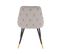 Lot De 2 Fauteuil De Table Alice Gris En Polyester (50 X 55 X 81 Cm)