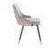 Lot De 2 Fauteuil De Table Alice Gris En Polyester (50 X 55 X 81 Cm)