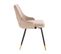 Lot De 2 Fauteuil De Table Alice Taupe En Polyester (50 X 55 X 81 Cm)