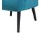 Fauteuil à Oreilles Arthur Turquoise En Velours (76 X 78 X 89 Cm)