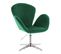 Fauteuil Salon Broox Vert En Velours 70 x 56 x 89-105 cm