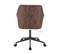 Chaise Rotative En Simili Marron