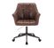 Chaise Rotative En Simili Marron