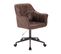 Chaise Rotative En Simili Marron