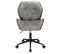 Chaise De Bureau Diamant Gris Clair En Velours