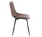 Lot De 2 Fauteuil De Table Miles Marron En Polyuréthane (48 X 52 X 82 Cm)