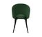 Lot De 2 Fauteuil De Table Hailey Avec Accoudoirs Vert En Métal (54 X 53 X 83 Cm)