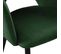 Lot De 2 Fauteuil De Table Hailey Avec Accoudoirs Vert En Métal (54 X 53 X 83 Cm)