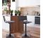 Lot De 2 Tabourets De Bar Noir En Smili 48 x 40 x 107 Cm